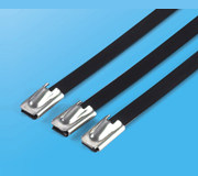 Stainless Steel Epoxy Coated Cable Ties-Ball Lock Type 1