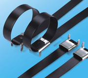 Stainless Steel Epoxy Coated Cable Ties-Wing Lock Type